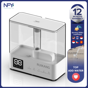 New 2-in-1 Top Water 5L Large Capacity Maternal and Infant Humidifier Essential Oil Night Light Aromatherapy Machine Intelligent Remote Control