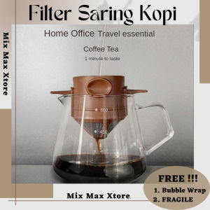 One Two Cups Filter Penyaring Kopi Portable Cone Coffee Dripper - Brown
