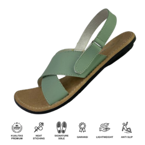 SELENA CMT Sandal Wanita Tali Slop Kokop Slide Slip On Anti Licin Sol Karet sandal Haji & Umroh