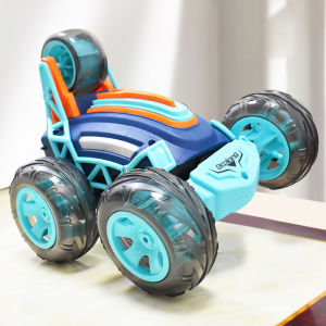 รถบังคับรีโมทราคาถูกรถตีลังการถผาดโผนมีไฟรถแข่งหมุนได้ 360 องศาเหมาะสําหรับเด็ก3ขวบขึ้นไปรถของเล่นเด็กไฟฟ้าเตรียมการจัดส่