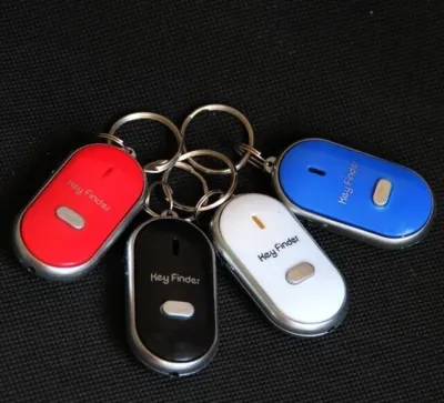 Gantungan Kunci Siul Anti Hilang Lupa Kunci Motor Mobil Rumah Key Finder Whistle Keychain Senter LED