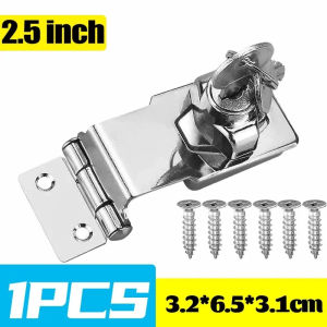 Dizoey Keyed Hasp Locks Heavy Duty Locking Hasp Garage Shed Cupboard Door Padlock Cabinet Drawer Lock Office Box Security Buckle Latch