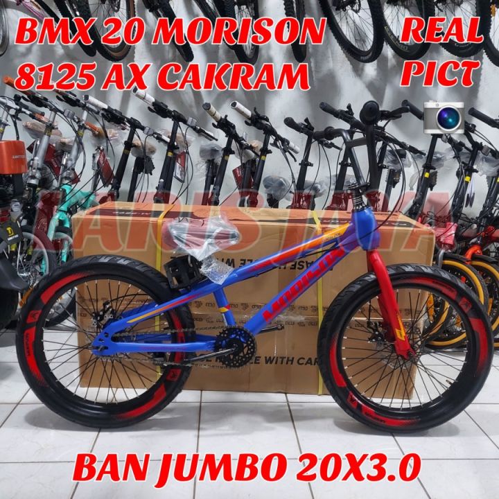 Sepeda bmx ukuran 20 ban jumbo bmx 20 morison ban besar 3.0 terbaru