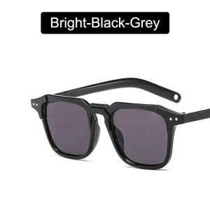 【Bosuer💛COD】Kacamata Hitam Candy Persegi Wanita Dan Pria Warna Optik Anti Dengan Fashion Korea Square Sunglasses COD