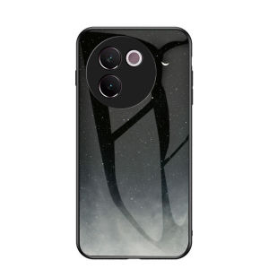 สำหรับ VIVO V30e 5G หรูหราเคสโทรศัพท์กระจกเทมเปอร์ท้องฟ้าเต็มไปด้วยดวงดาว V30 Vivo Vivov30 Vivov30e E V30Pro V29E 5G ฝาแข็งป้องกันการตกกรอบคู่