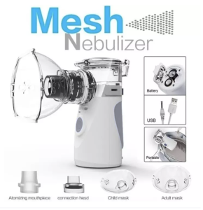 Health Care Inhale Nebulizer Mini Portable Steaming Inhaler For Baby Adult Not Rechargeable Mesh Atomizer Portable Nebulizer Machine Medical Atomizer Nebulizer Inhalator Nebulization Silent Inhaler Humidification Nebulizer No Noise USB Interface