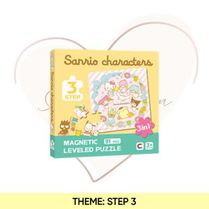 Sanrio Magnetic Puzzle | Mainan Magnet Kanak-Kanak Toddler Kids Montessori Travel Toy Kuromi Melody