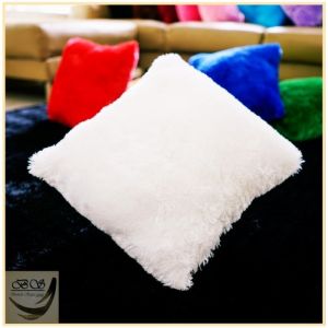 Sarung Bantal Kursi/Sofa Bulu Rasfur Polos UK 40 x 40cm dan 30 x 30cm LP