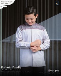 SARIMBIT LUBI 2025 KALINDA FAMILY MISTY GRAY TERBARU SET KELUARGA LEBARAN REUNI KEKINIAN TERMURAH