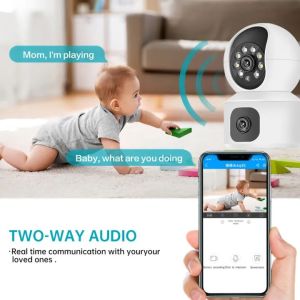【Ready Stock】Security Camera Full-HD 1080P Wireless Wi-Fi IP Camera Home Surveillance CCTV Cameras with Motion Detection Alarm/Night Vision/Remote Viewing