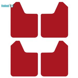 4pcs Mud Flaps Red Splash Guard Convenient Universal Lightweight for Car Pickup SUV [Vodool Official Center]