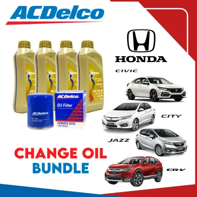 ACDelco Change Oil Bundle for Honda City Civic Jazz CRV (All Generation)
