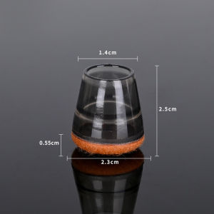 Round Chair Leg Protectors Felt Pads for Hardwood Floors Silicone Covers Furniture Leg Slider Caps Non Slip Reduce Noise