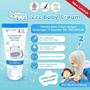 hiboo Zzz Deep Sleep Baby Cream 30 gr 7X Essential Tidur&Kolik–Calming Baby Cream Skincare Anak Bayi