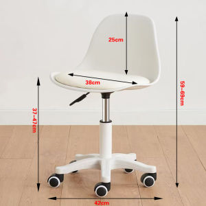 ⚡SG Delivery⚡ Childrens Study Chair Ergonomic PU Computer Chair With Wheels Adjustable Chair Leather Study Chair Nordic Style