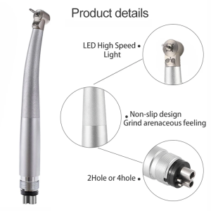 Push Button Double LED Mini Small Head High Speed Dental Handpiece For Children Dentistry Clinic Handpiece Tools