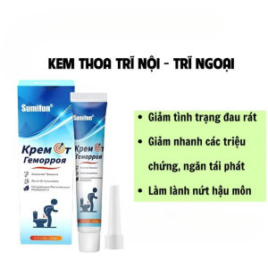 Kem mỡ làm mát SumiFUN giúp giảm đau rát sưng tấy và ngứa ngáy đồng thời hỗ trợ làm sạch và bảo vệ vùng hậu môn