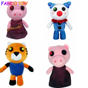 25cm 10inches Game Robloxing Piggy Plush Toy Soft Stuffed Animal Dolls Gurty Pig Clown Tiger Clowny Stuffed Toys The Killer Plush Toys for Boys Peluche
