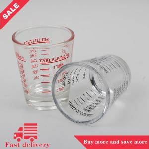 [COD] 1Pc 30 ML Glass Measuring Cup With Scale  Glass Liquid Glass Ounce Cup
