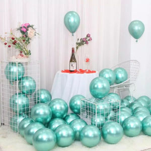 Balon Latex Chrome Bulat Tebal Ukuran 12 Inch Isi 10 Pcs Untuk Dekorasi Ulang Tahun/Merayakan Pesta
