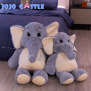 JOJO CASTLE Kawaii Elephant Plush Toys Stuffed Animals Dream Elephant 38/58/68/98cm Soft Big Long Pillow Home Decor Baby Buddy Birthday Gift For Girls Kid