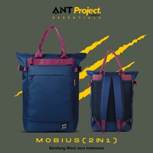 EVERLAST - Ransel Pria MOBIUS 2 in 1Navy Blue - Backpack Pria 2 Mode Tote Bag