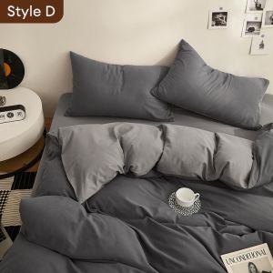 Tempo 4 in 1 Bedsheet Set Soft Fluffy Comfortable BedSheet Fitted Sheet Pillowcase Super Comforter Cover Home Decor