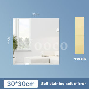✅16PCS SET✅Unbreakable Mirror Stickers Thicken Self-adhesive DIY Art Mirror Full Body Wall Stickers Decoration wardrobe Bathroom HD