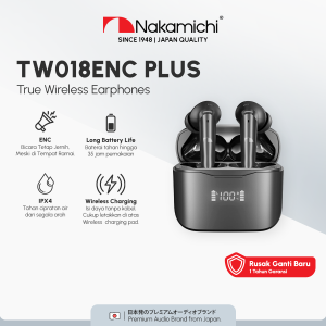 Nakamichi TW018 ENC PLUS True Wireless Earbuds Bluetooth Earphone TWS