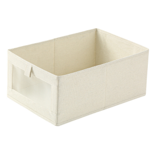 waesa 【Buy 1 Take 3】Linen Storage Bin Foldable Storage Boxes Containers For Organizing Clothing Closet Organizers
