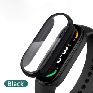 9D Film Glass For Xiaomi Mi band 10 9 8 7 6 5 4 Screen Protector Case+Film For Miband 7 6 5 NFC Smart Watchband Full Protective Cover Case