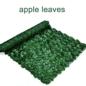 Artificial Grass mat Garden Plant 50*300cm artificial leaf fence plastic grass wall decoration artificial fence leaves Protected Privacy Screen Outdoor Balcony Party Wedding Home wall Decor Grass Wall Panels