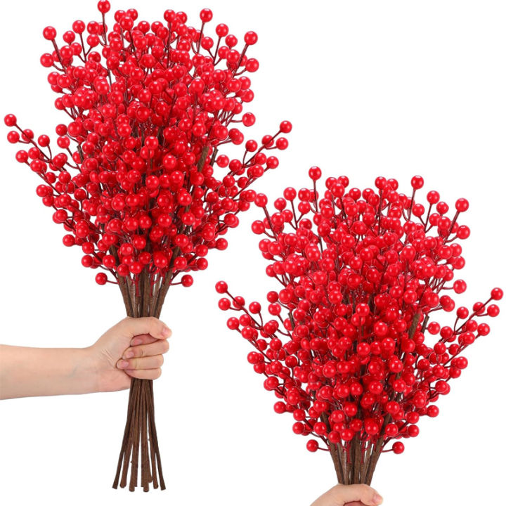 1Pcs Christmas Berry Stems Berry Picks Artificial Christmas Picks