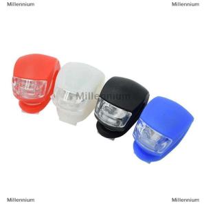 [COD] Millennium Đèn xe đạp Đèn xe đạp silicon Đèn Trước Đèn xe đạp Đèn Led Xe Đạp Chống Nước