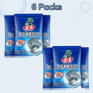 6 PACKS WASHING MACHINE CLEANING POWDER | STRONG WASHER CLEANER (MP06)
