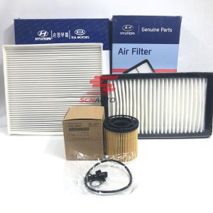 Combo 3 Món Kia Sonet  Caren 2023 - nay Lọc gió động cơ Lọc điều hòa Than Lọc dầu nhớt