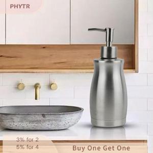 【จัดส่งภายใน 2-3 วัน】 เครื่องจ่ายสบู่แบบเคาน์เตอร์สแตนเลสขัดเงา ที่จ่ายสบู่ป้องกันสนิมและรั่วสำหรับเคาน์เตอร์ห้องครัวและห้องน้ำ