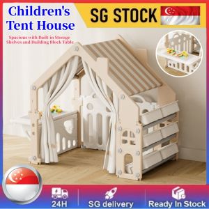 Childrens Play Indoor Tent Kids Playhouse Princess Castle with Storage Box