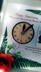 Kado Pernikahan Jam Box Rustic Elegan