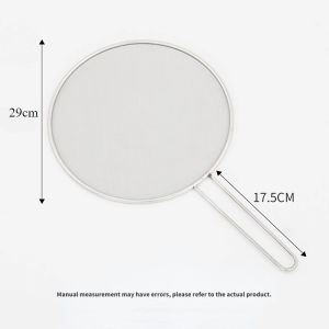 33cm Oil Splatter Shield Splatter Screen for Frying Stainless Steel Oil-proof Mesh Oil Splash Guard COD