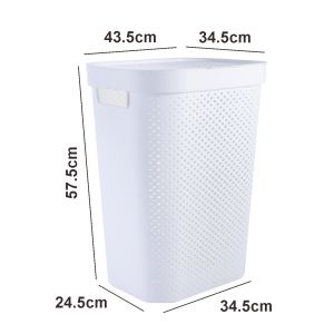 🇸🇬 🔥 Koala Home  Laundry Basket/Plastic Laundry Basket/Dirty Clothes Basket/Bathroom Dirty Basket/60L Large Capacity