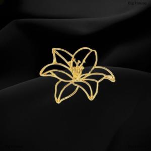 [COD] Big House เข็มกลัดแฟชั่นรูปกุหลาบโลหะกลวงสำหรับผู้หญิงเข็มกลัดติดคอเสื้อเครื่องประดับแบบหรูหรา