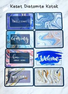 Keset Printing 3D Diatomite - Lap Kaki( Serap Air Motif 3D)