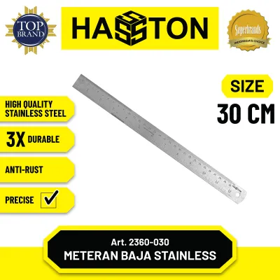 Hasston Meteran Baja Stainless / Penggaris Baja (2360)