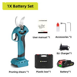 30mm Brushless Electric Pruning Shears 4 Gears Electric Scissors Orchard Shrub Branch Pruning Tools For Makita 18V Battery