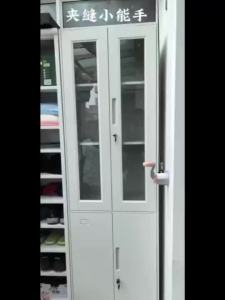 Cabinet Storage Office File Cabinet Steel Glass Door Bookcase Tin Cabinet File Data Combination Cabinet With Locks