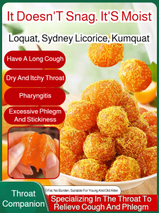 Throat Comfort Lozenge With Loquat Pear Licorice And Kumquat Natural Soothing Relief For Cough Dry Throat