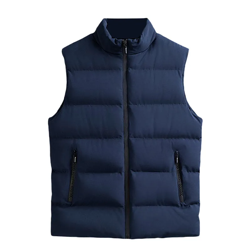 Happybuyner Men Padded Gilet Puffer Jacket Vest Lightweight Body Warmer Sleeveless  Coat Winter Warm Outwear L-6XL