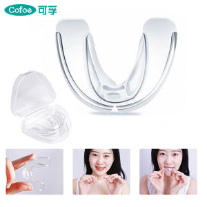 Cofoe Phase 1-3 4D Invisible Teeth Orthodontic Appliance Full Set Mouth Guard Piece Alignment Set for Tooth Grinding Anti-wear Transparent Dental Trainer Braces Teeth Retainer Corrector Free Portable Box