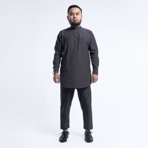 KHOIRUMMAH Kurta Stelan Madani - Koko Kurta Stelan Polos Lengan Panjang - All Varian